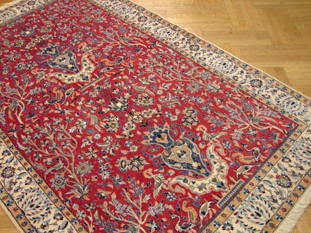 5 x 8.3 Authentic Persian Nain Rug #PIX-4878