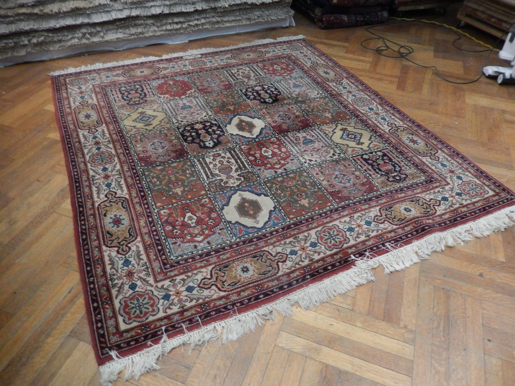 6.8 x 7.3 SQUARE Garden Bakhtiar Rug Multi Colors #PIX-23601
