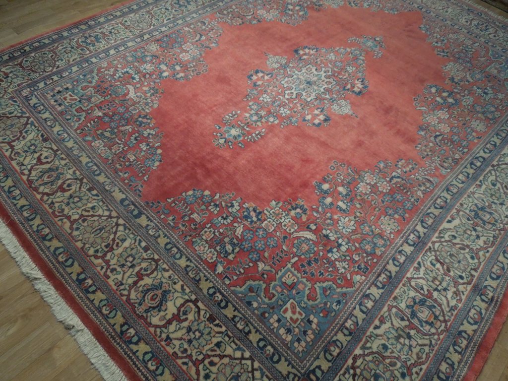 8.6 x 10.6 Quality Persian Qazvin Kerman Rug Dense Fine Weave #PIX-18174
