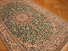 Load image into Gallery viewer, 5 x 8 Authentic Signed Persian Green Nain Rug Wool and Silk Handmade Iran-#PIX-4241