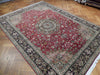 Load image into Gallery viewer, 8.4 x 11.7 Authentic Fine Quality Persian Tabriz Carpet Handmade Iran Wool and Silk 400 KPSI #PIX-21866