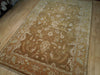 Load image into Gallery viewer, 5.10 x 8.9 ARMY BROWN Handmade Agra Rug #PIX-18757