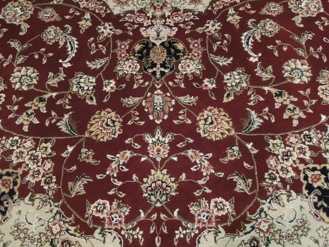 5.11 x 9 Quality Handmade Wool and Silk Rug ELEGANT #PIX-15506