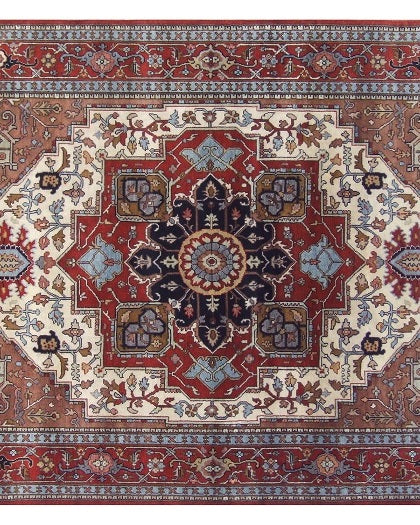 8.8 x 12 New Hand-Knotted Serapi Rug #B-75724