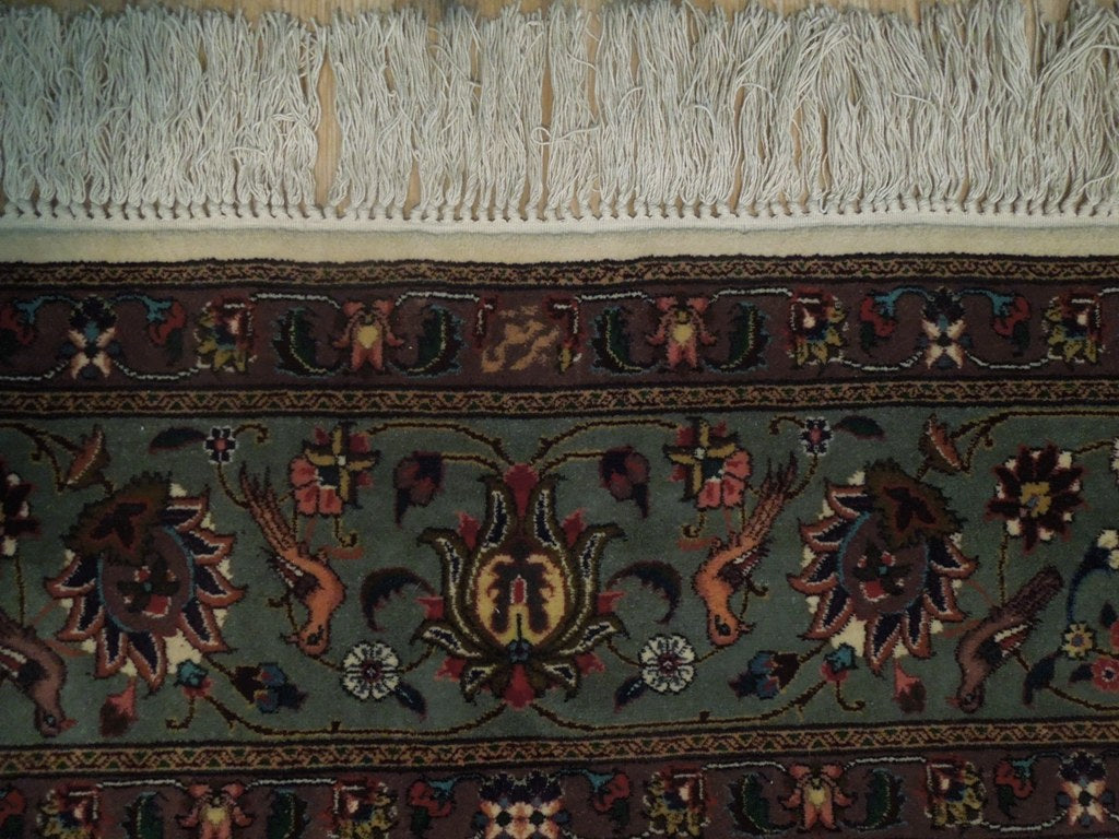 6 x 9.8 High Quality Authentic Persian Tabriz Rug Handmade Iran Wool and Silk 400 KPSI #PIX-18146