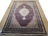 Load image into Gallery viewer, 6 x 9 Fine Quality Wool and Silk Fish Mahi Tabriz Rug Black #PIX-25763A