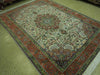 Load image into Gallery viewer, 6.9 x 9.10 High Quality Persian Tabriz Rug Handmade Iran Wool and Silk #PIX-18057