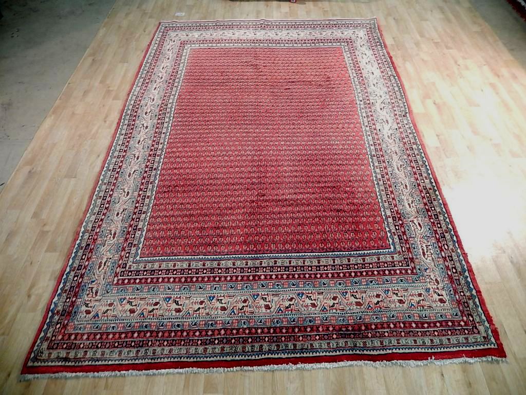 6.11 x 10.8 Persian Mir Saraband Herati Sarouk Rug #B-72070