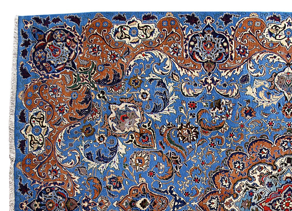 8.1 x 11.2 Persian Kashmar Rug EXOTIC BLUE #B-80716