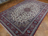 Load image into Gallery viewer, 8.3 x 12.4 Authentic Persian Esfahan Rug Top Quality Wool and Silk on Silk 500 KPSI #PIX-21943