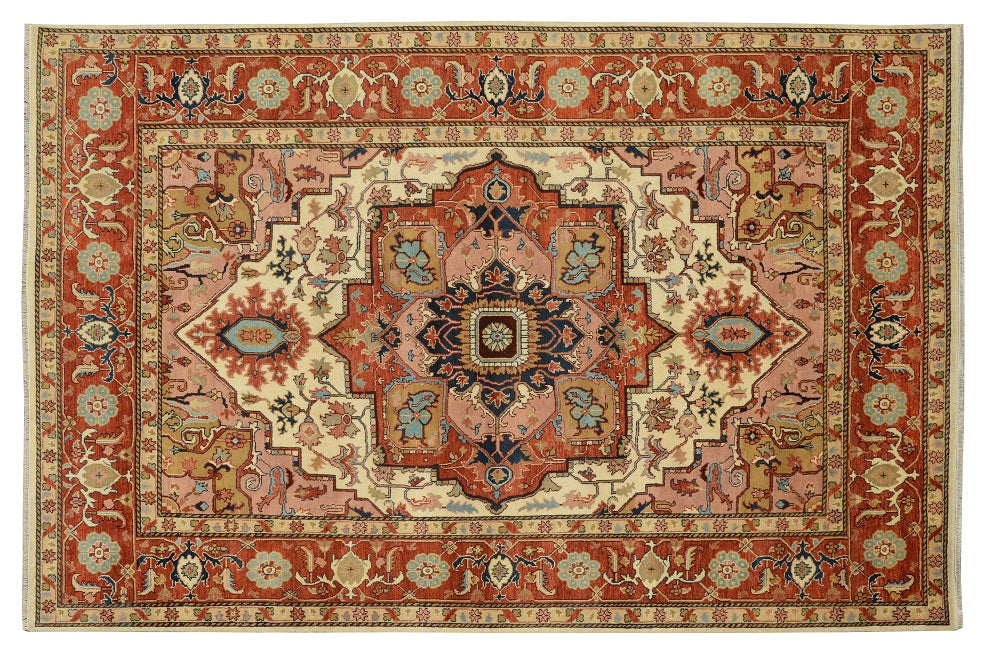 10 x 14 New Heriz Serapi Hand-Knotted Rug Finer Wool #B-79339