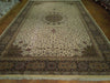 Load image into Gallery viewer, 13.6 x 20.7 Persian Tabriz Rug Sheik Safi Ivory Green 400KPSI #PIX-17150