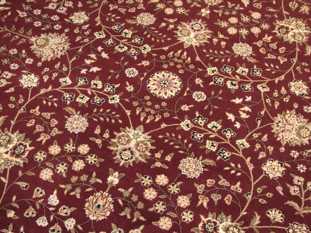 8 x 8 Feet Round Wool and Silk Fine Hand-knotted Rug #PIX-10425