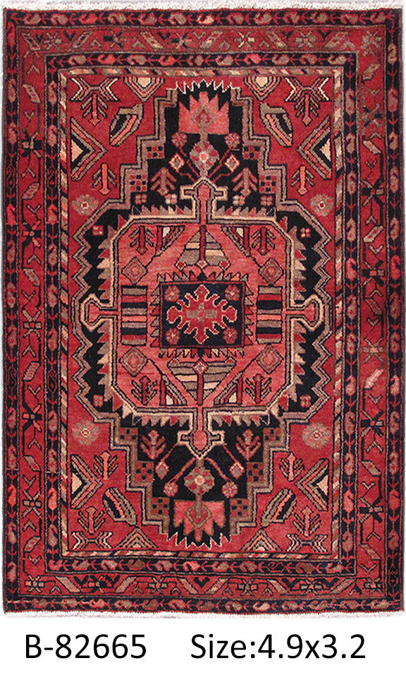 3.5 x 4.9 Decorative Persian Tribal Rug #PIX-82665