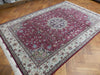 Load image into Gallery viewer, 8 x 12 Super Fine Authentic Persian Tabriz Rug Handmade Iran Wool and Silk on Silk on Silk  500 Kpsi  Rich Burgundy #PIX-21838