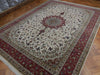 Load image into Gallery viewer, 9.9 x 13 Authentic High Quality Persian Tabriz Rug Handmade Iran 400 KPSI Wool and Silk #PIX-21926