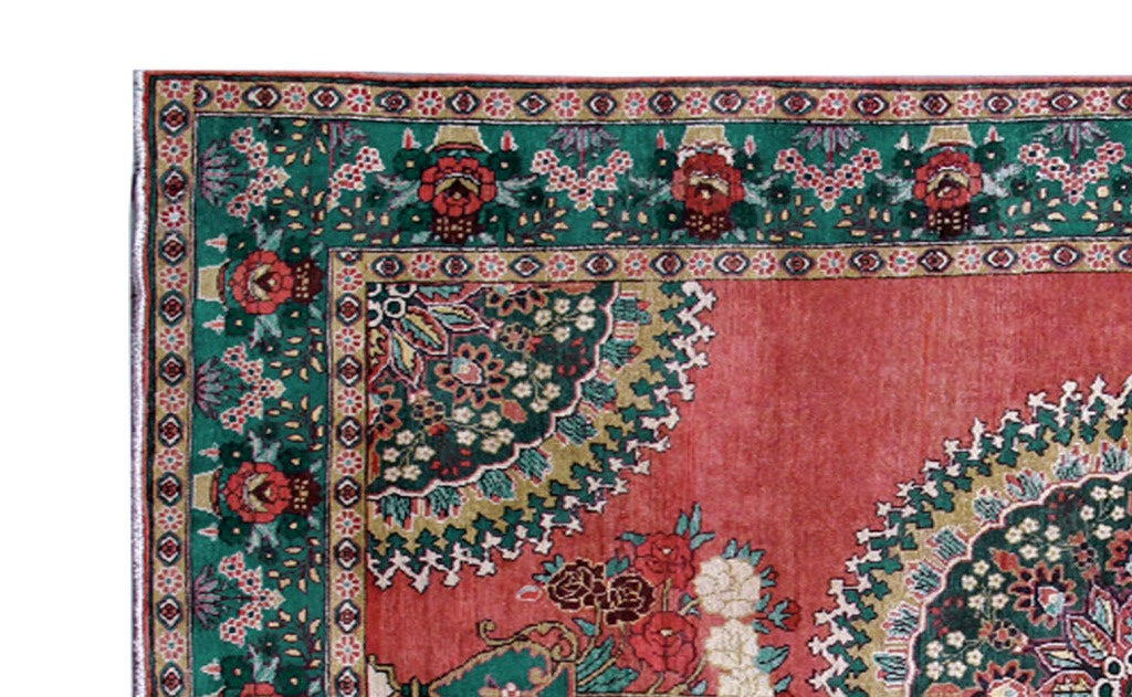 6.3 x 9.5 Pre Owned Persian Tabriz Rug #B-80819