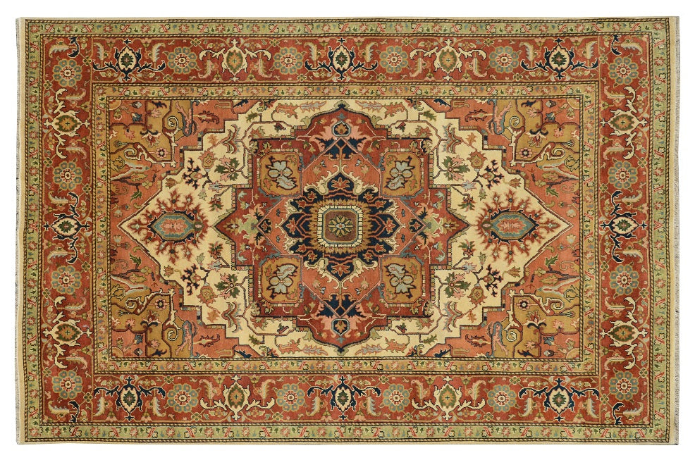 10 x 14 New Hand-Knotted Decorative Rug Serapi Heriz #B-79341