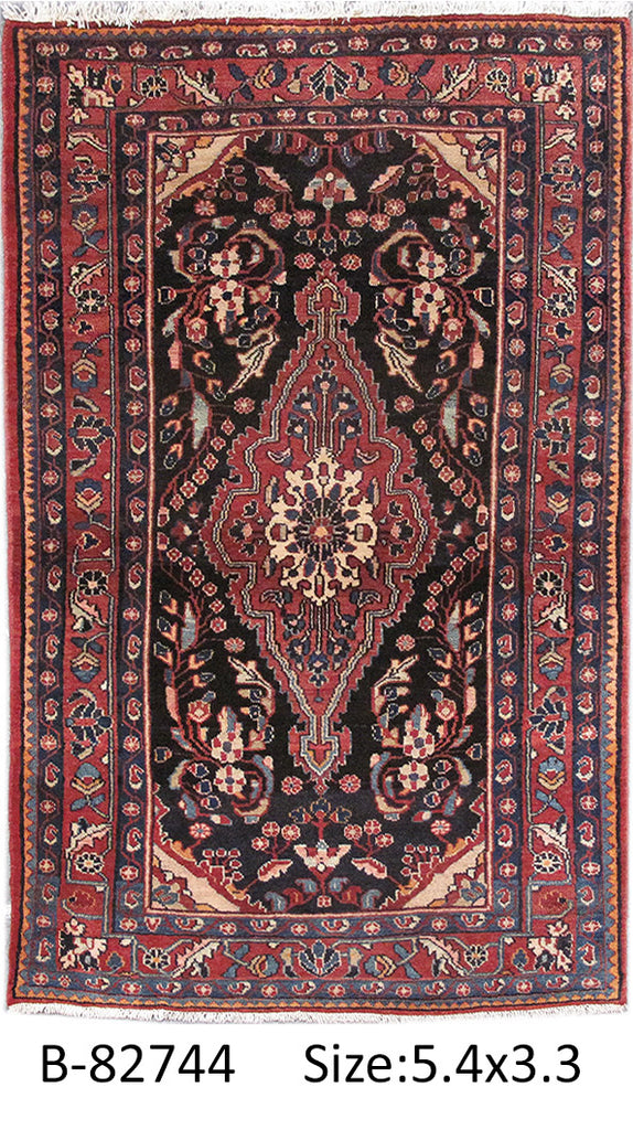 3.5 x 5.3 Persian Lilihan Rug Iran #PIX-82744