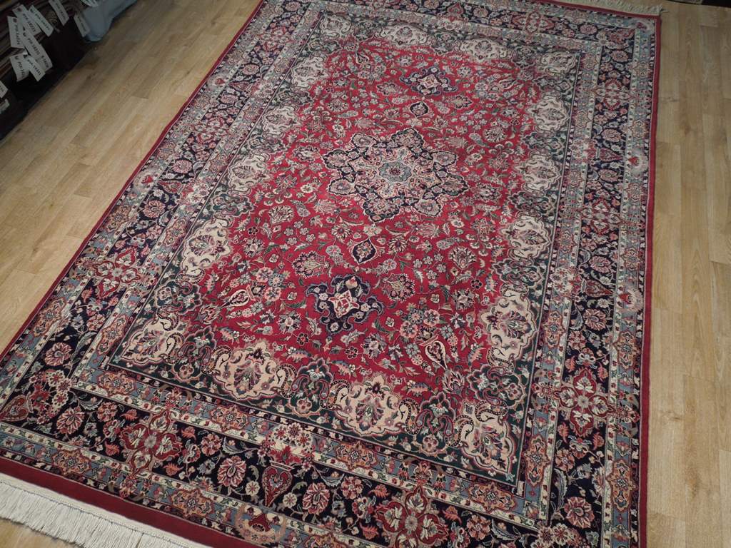 6 x 8.8 Fine Wool Dense Weave Handmade Pakistan Tabriz Rug #PIX-18794