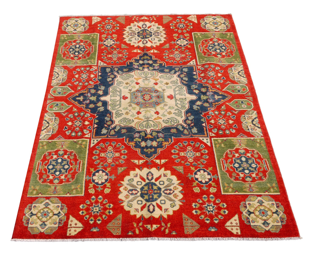 5.9 x 7.9 Hand-Knotted Mamlook Afghan rug  #PIX-26866