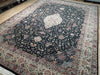 Load image into Gallery viewer, 9 x 12.7 Black Great Quality Hand-Knotted Rug Dense Lustrous Wool #PIX-18487