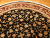 Load image into Gallery viewer, 8 x 8 BLACK Fine Quality Wool and Silk Hand Woven rug   #PIX-13883
