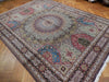 Load image into Gallery viewer, 9.10 x 13.3 Super Quality Authentic Persian Tabriz Rug Wool and Silk on Silk Amazing Gonbad Dom Design #PIX-21921
