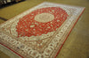 Load image into Gallery viewer, 6 x 9 Handmade Silk Rug Traditional Tabriz Classic Medallion #PIX-27546