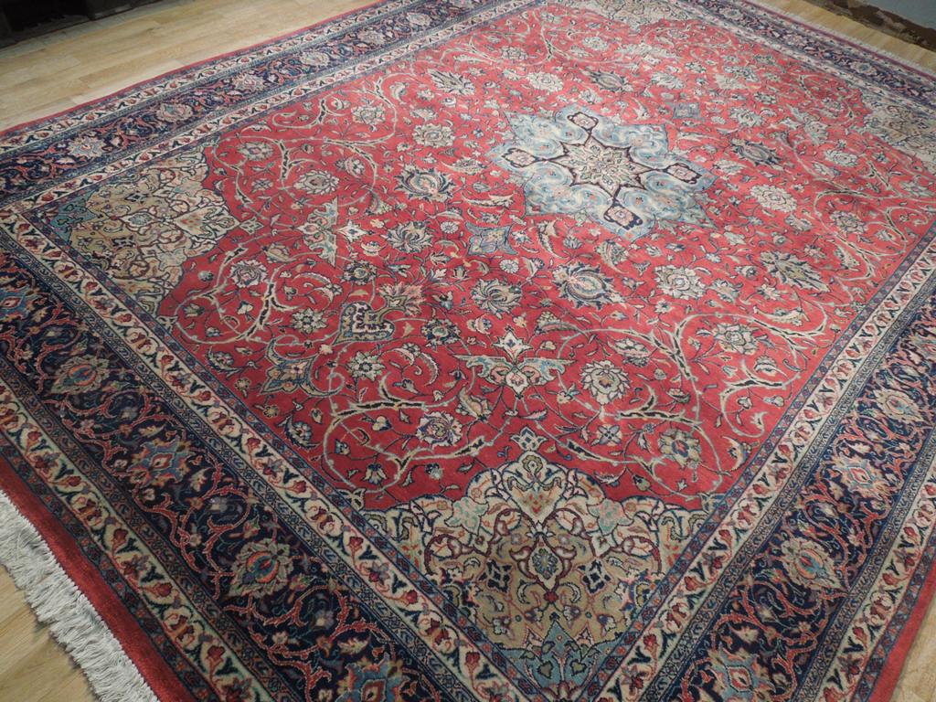 9.1 x 12.3 Quality Persian Qazvin Rug Dense Finer Weave #PIX-18206