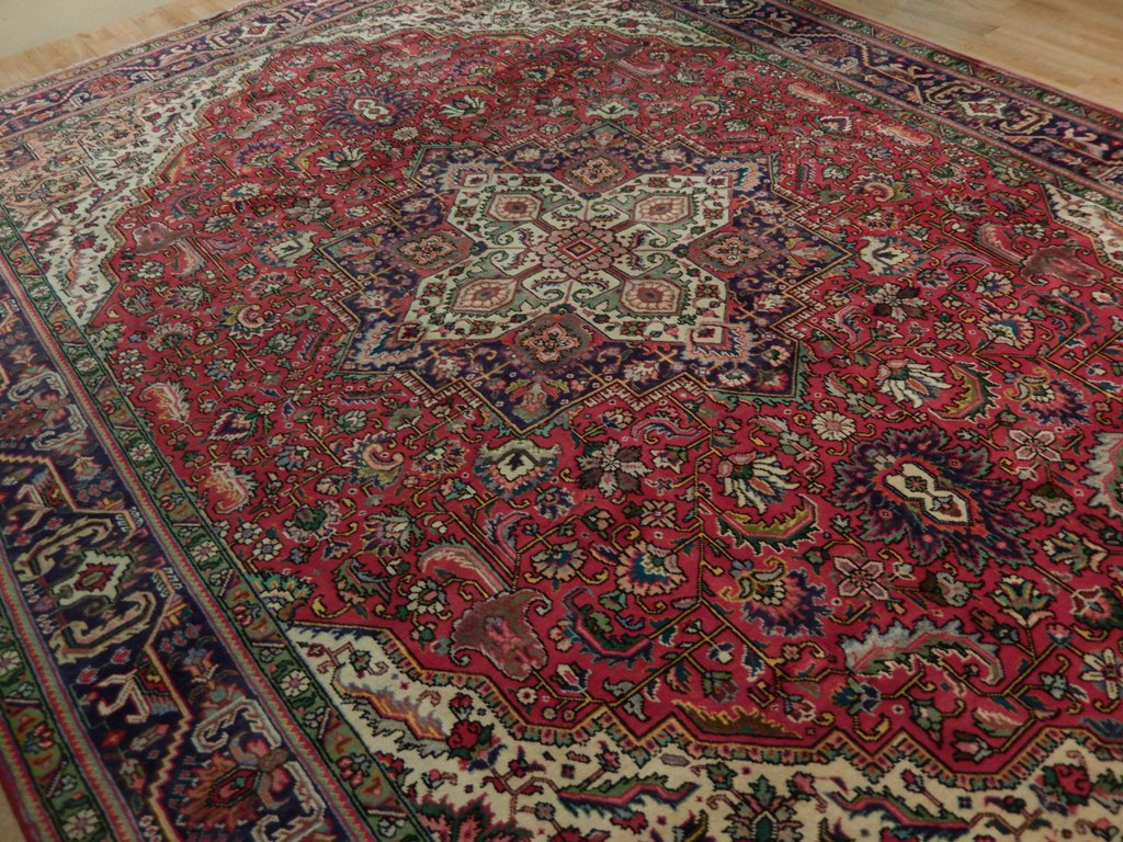 8.3 x 11.6 Persian Tabriz Rug GEOMETRIC #B-73538