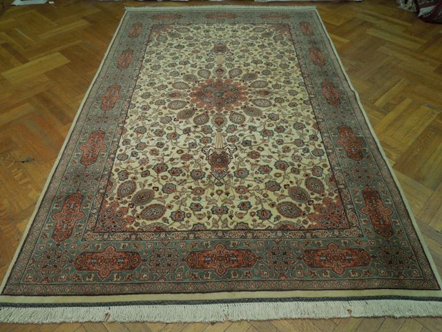 6 x 9.4 Authentic Fine Persian Tabriz Rug 400 KPSI #PIX-16881