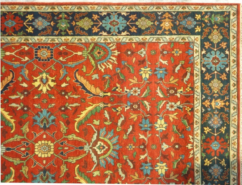 9 x 25.1 Rare Size New Handmade Rug #PIX-17909