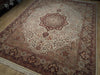 Load image into Gallery viewer, 8 x 9.9 Tabriz Hand‑Knotted Wool and Silk Quality Area Rug #PIX-18616