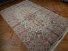 Load image into Gallery viewer, 6.7 x 10.3 High Quality Persian Tabriz Rug Ivory Lavander Wool and Silk 400 Kpsi #PIX-21984