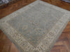 Load image into Gallery viewer, 8 x 9 Natural Quality Wool Hand-Knotted Chobi Zigler Peshawar Rug Gray Green #PIX-22314
