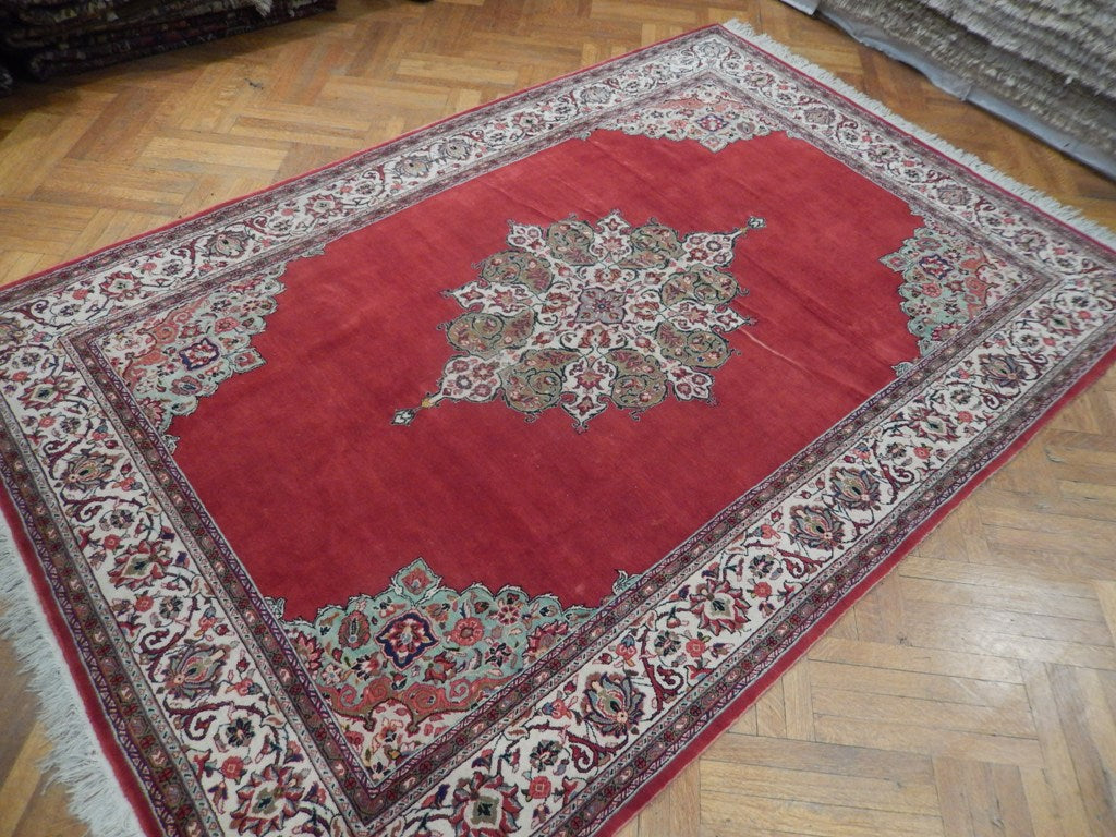 7 x 10.3 Authentic Persian Kashan Kerman Rug #PIX-23088