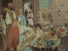 Load image into Gallery viewer, 6 x 8 Old Fashion Market Scenery Tapestry Handmade #PIX-20577