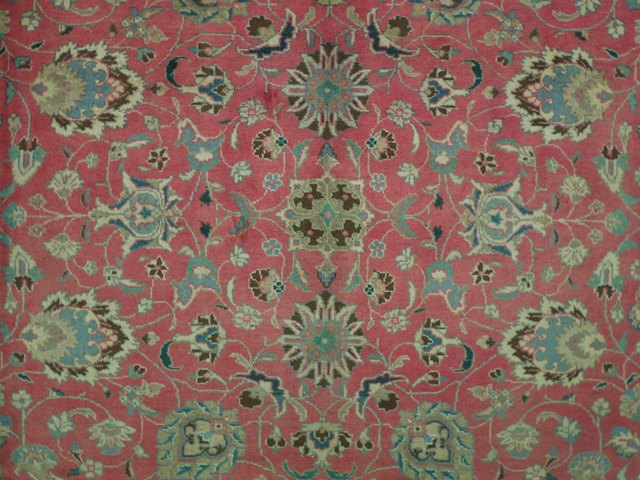 9.3 x 10.4 SQUARISH Persian Tabriz Rug #PIX-16627