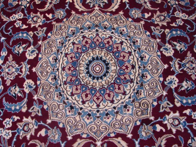 5 x 8 Authentic Persian Nain Rug Wool and Silk Iran #PIX-9494