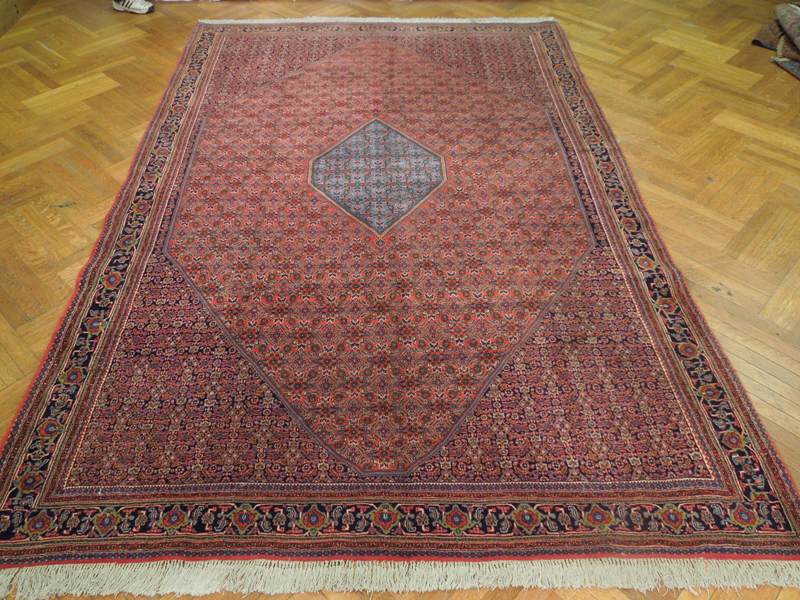 7.7 x 11.3 Genuine High Quality Wool Persian Bijar Rug 1980's #PIX-17172