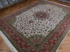 Load image into Gallery viewer, 10 x 13 Genuine Persian Tabriz Rug Handmade Iran Wool and Silk 400 KPSI #PIX-21904