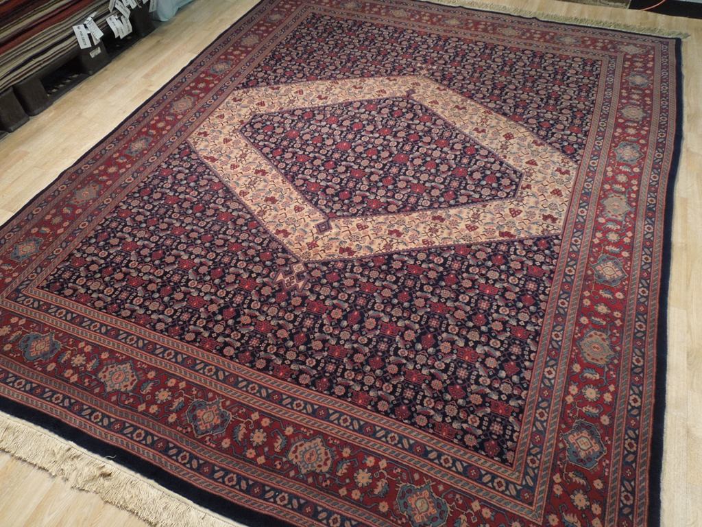 8 x 10 High Quality Persian Sannadaj Bijar Wool on Silk Rug #PIX-18649