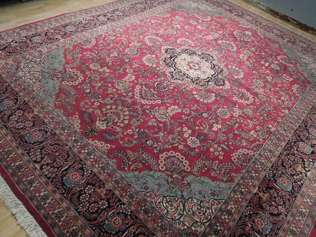 9.5 x 12 Genuine Persian Tabriz Wool Rug #PIX-18213
