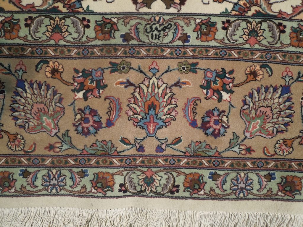 8 x 10 Authentic Persian Tabriz Iran Rug Wool and Silk 400 KPSI #PIX-18235