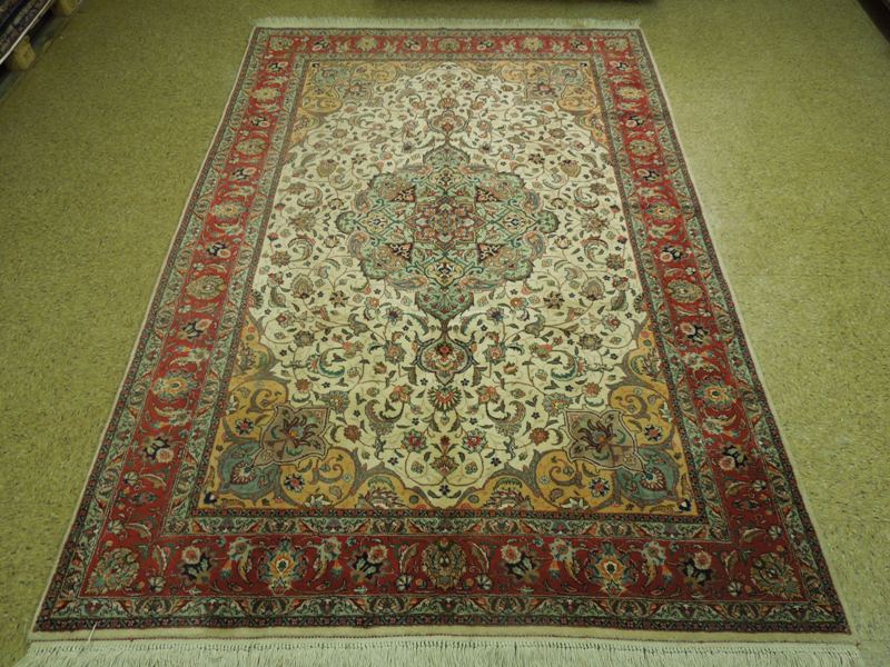 6.6 x 9.10 Genuine Quality Persian Tabriz Rug Handmade Iran Wool Silk #PIX-17667