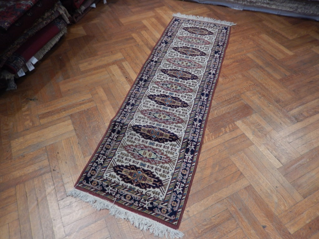 2.5 x 8 Vintage Runner Hand-Knotted Wool PIX-23447