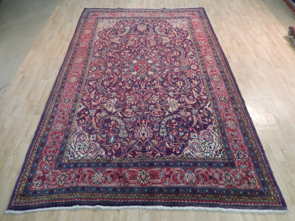 6.10 x 10.9 Semi-Antique Persian Sarouk Mahal Rug #B-71945