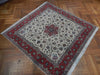 Load image into Gallery viewer, 6.6 x 6.6 Square Authentic Persian Tabriz Rug Handmade Iran Wool and Silk 400 KPSI #PIX-21859