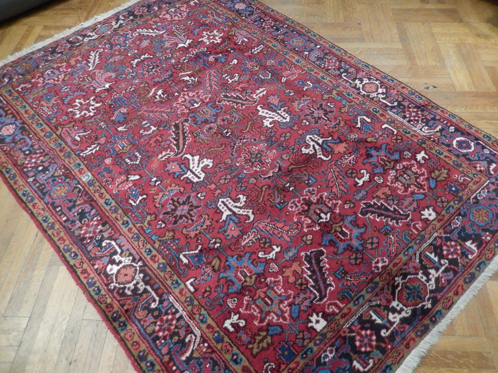 6.7 x 9.3 Semi-Antique Persian Heriz All Over pattern #PIX-22799